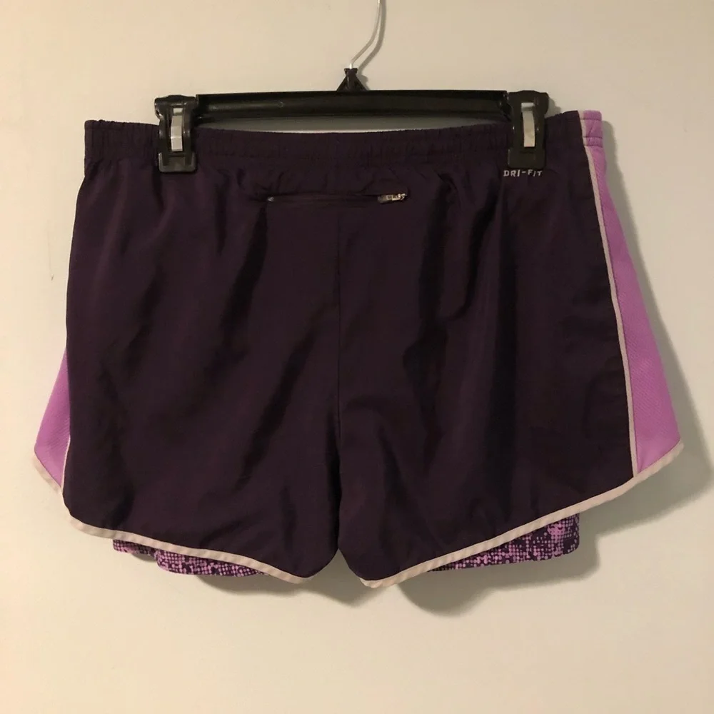 Nike Dri-Fit Dark Purple Athletic Shorts Size Medium